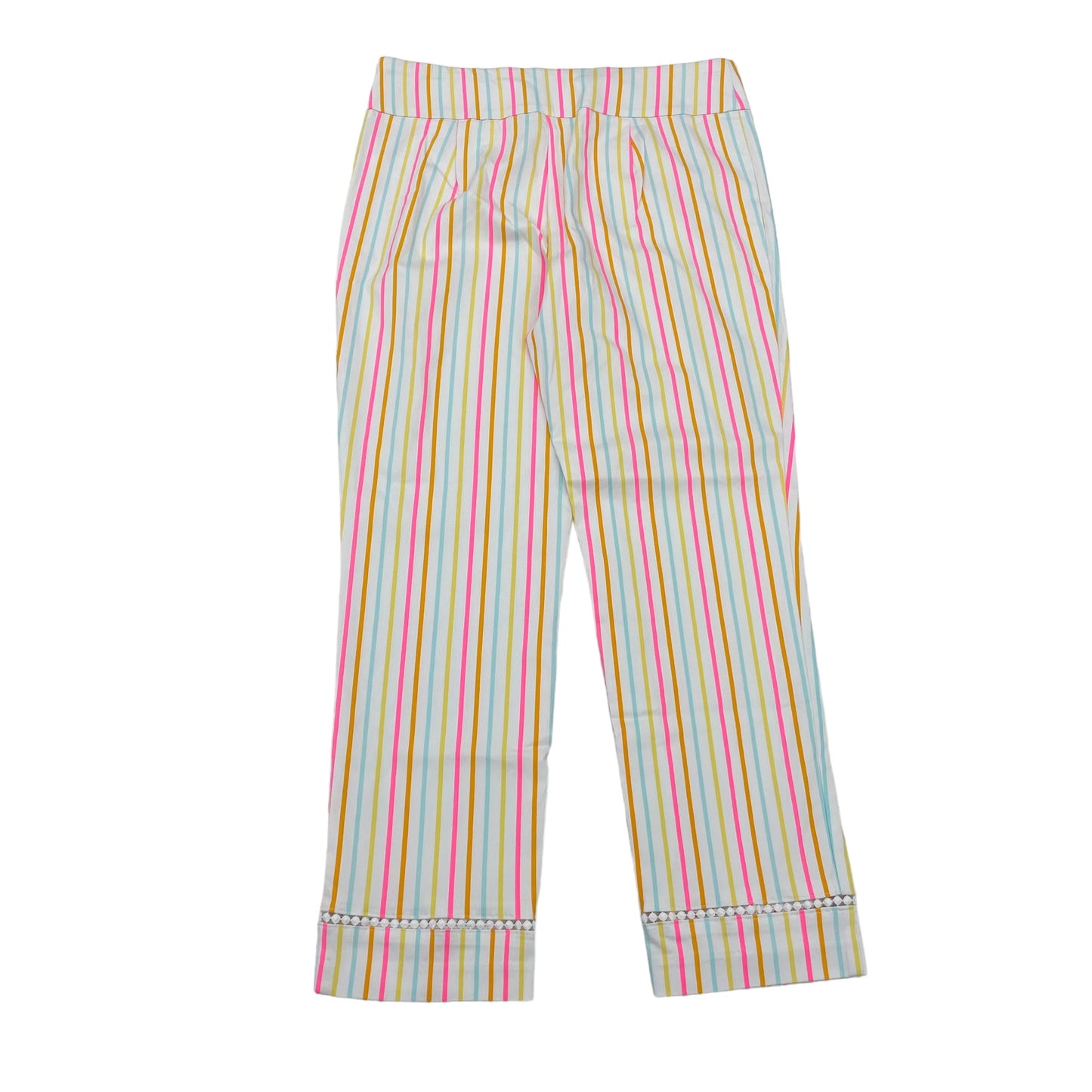 Striped Pattern Pants Cropped Crown And Ivy, Size 10