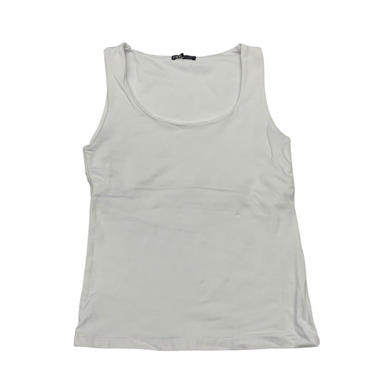 White Top Sleeveless Basic Zara, Size L