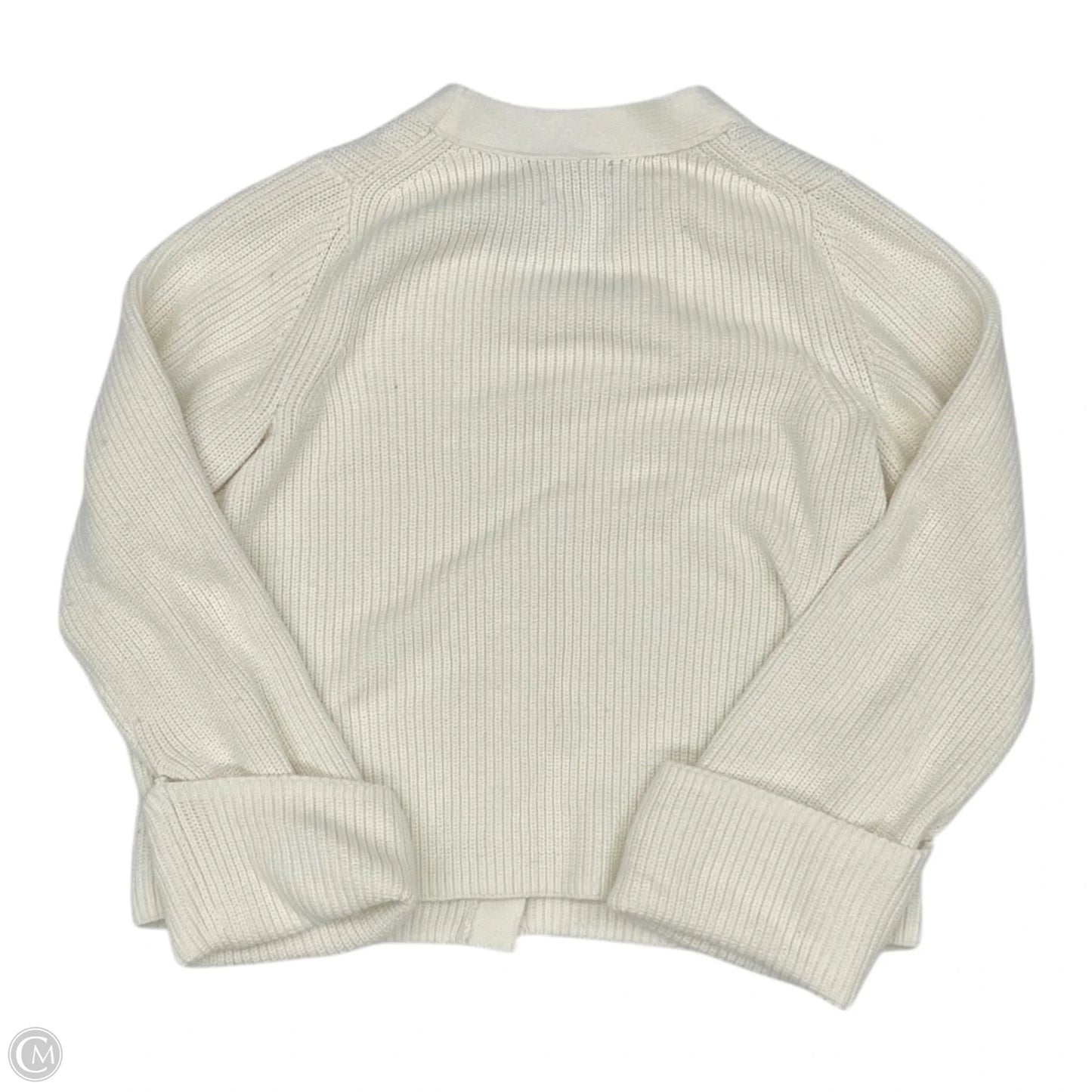 Sweater Cardigan By Banana Republic In Cream, Size: Xl