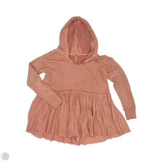 Top Long Sleeve By Free People In Orange, Size: M