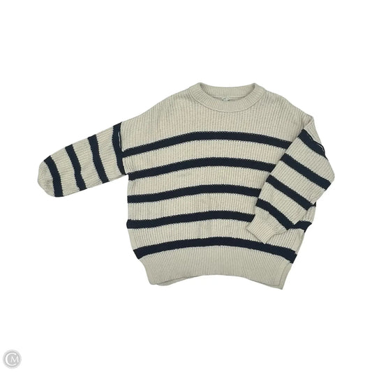 Sweater By Aerie In Blue & Cream, Size: M