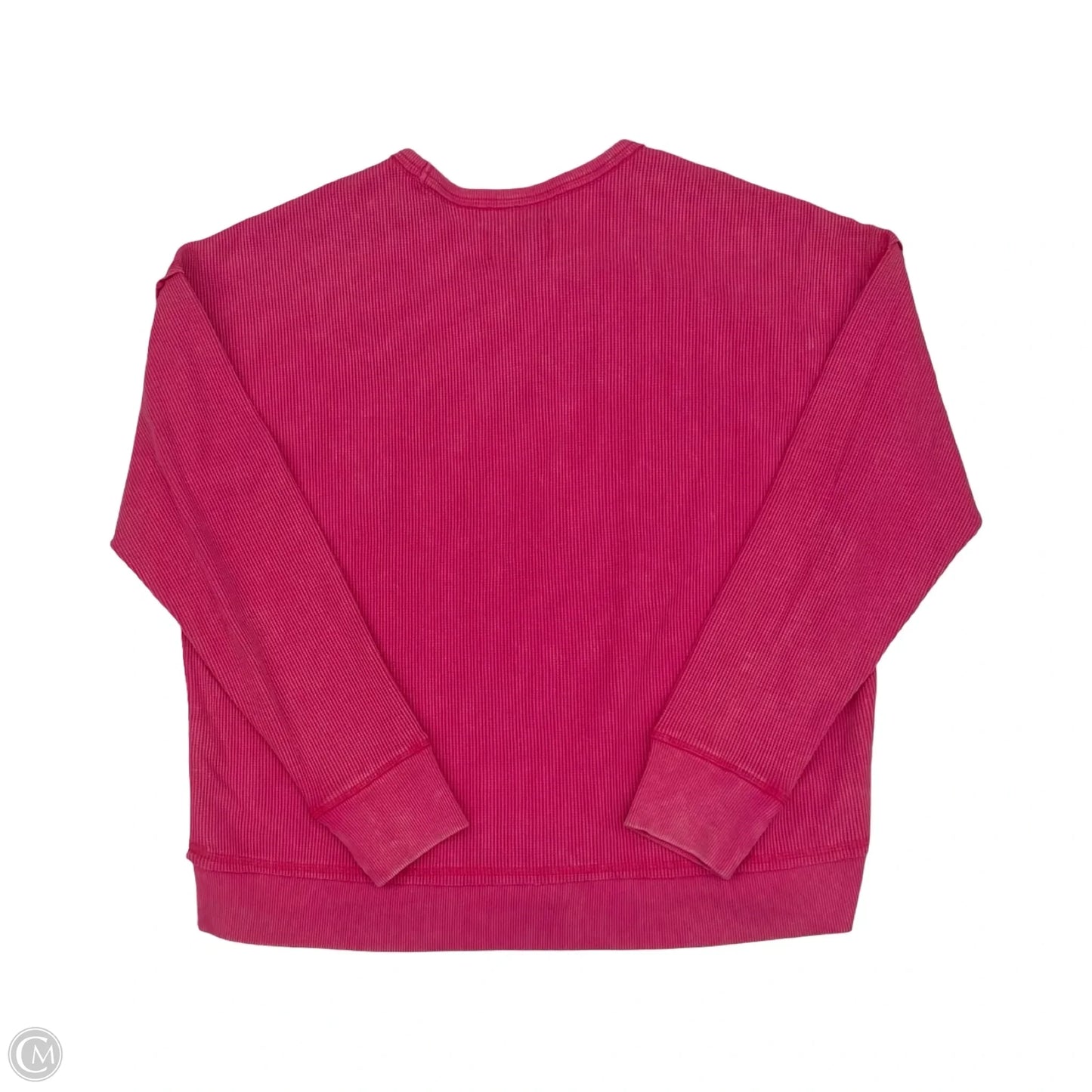 Top Long Sleeve By Seven 7 In Pink, Size: L