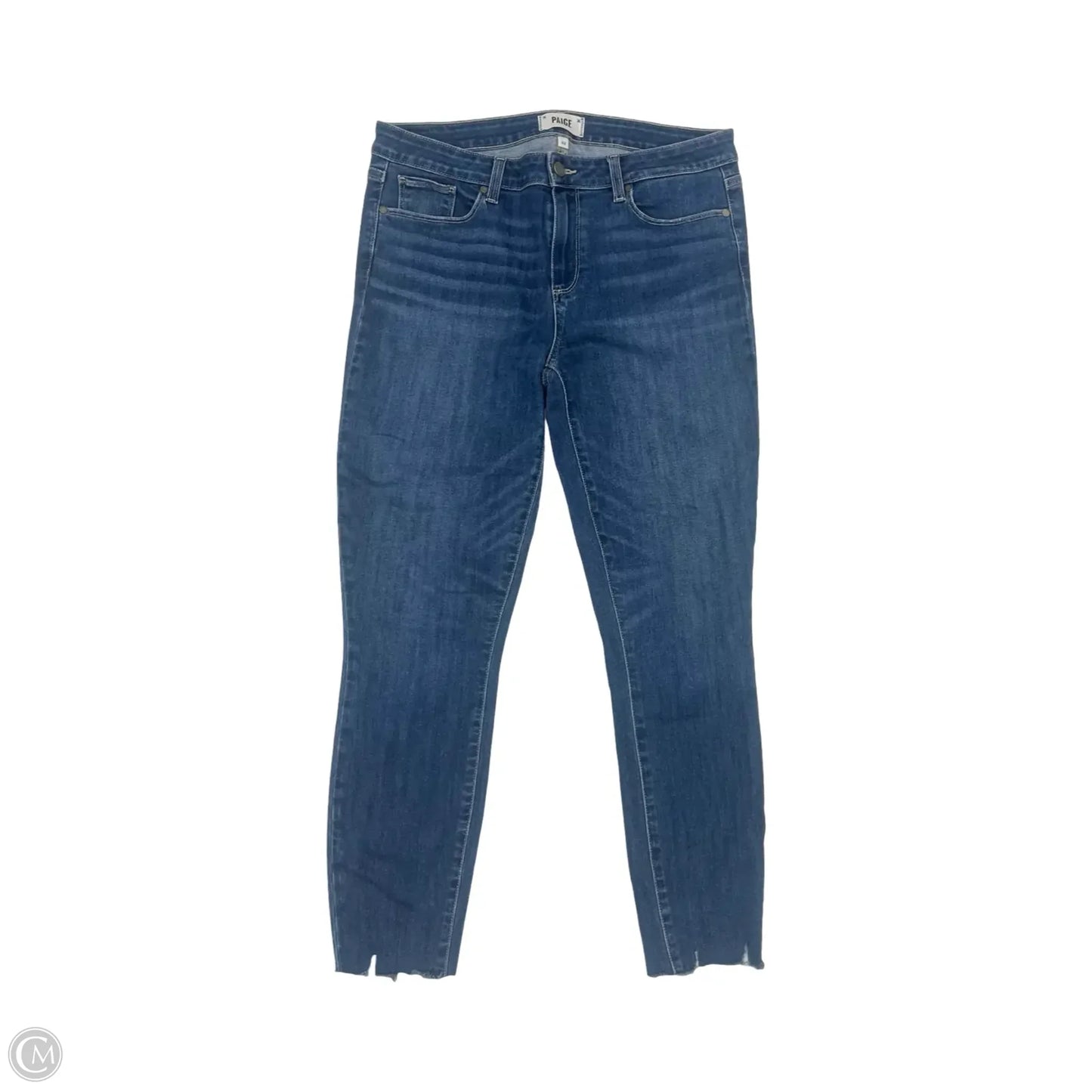 Jeans Skinny By Paige In Blue Denim, Size: 14