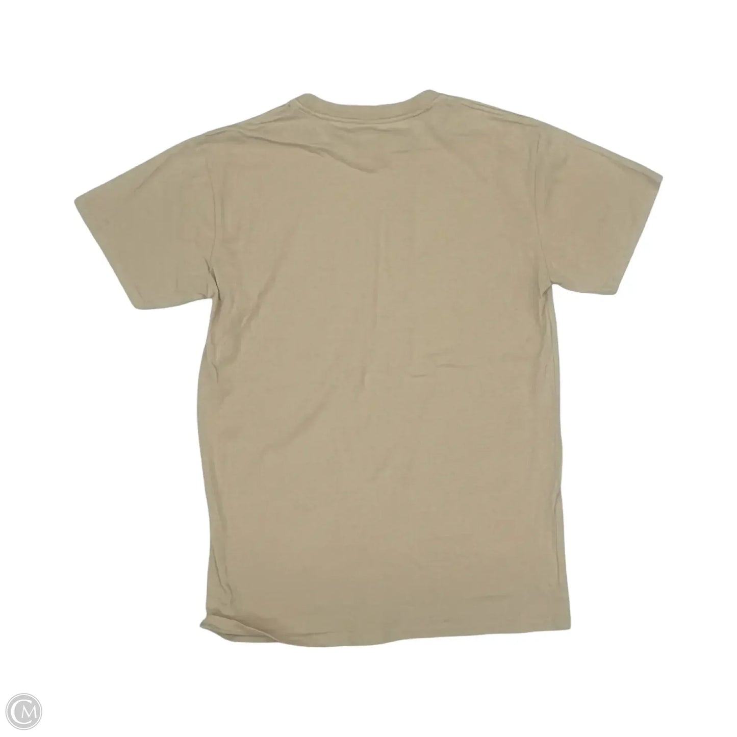 Top Short Sleeve By Clothes Mentor In Tan, Size: M