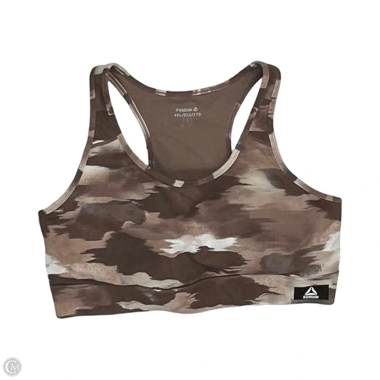 Athletic Bra By Reebok In Brown, Size: Xxl