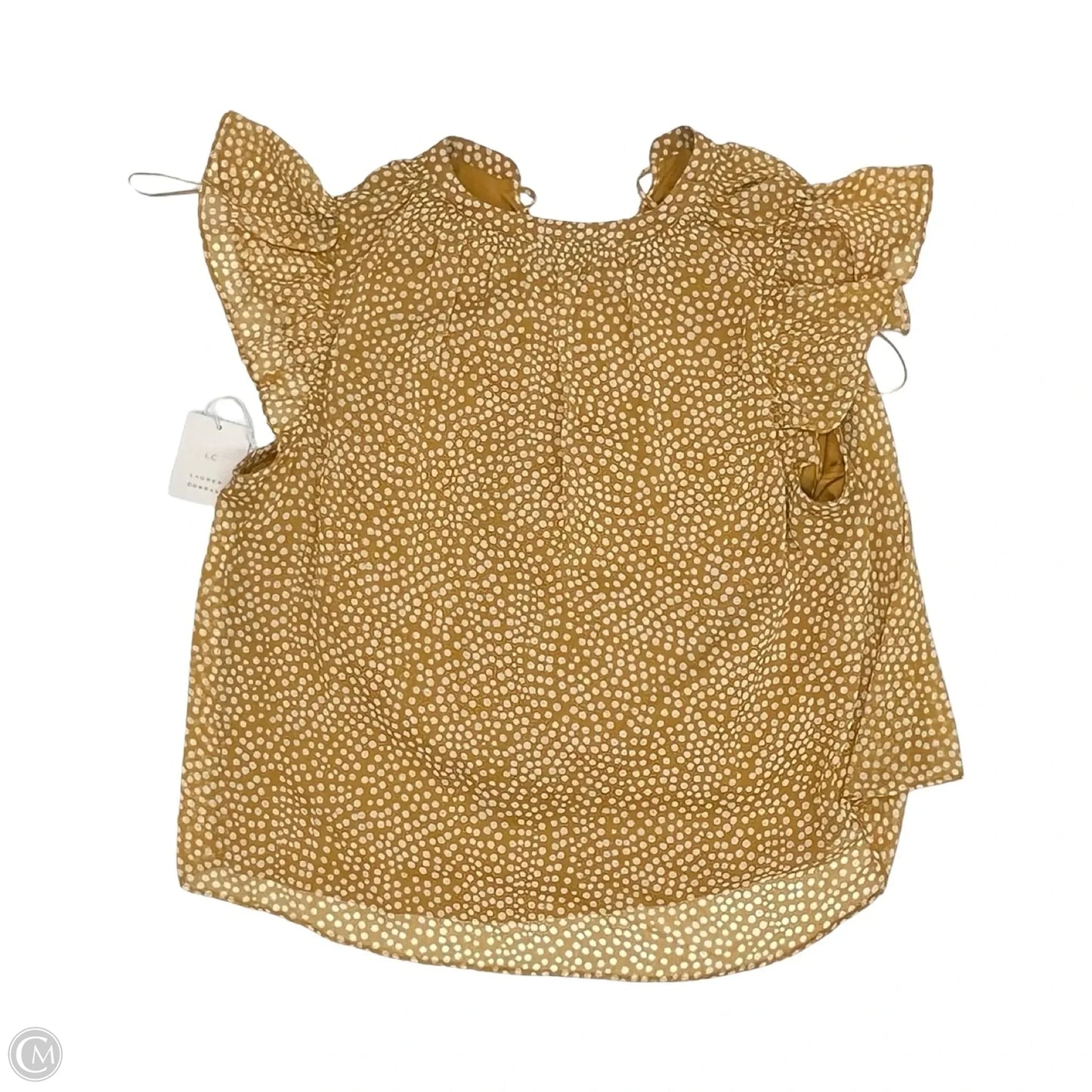 Blouse Short Sleeve By Lc Lauren Conrad In Yellow, Size: Xxl