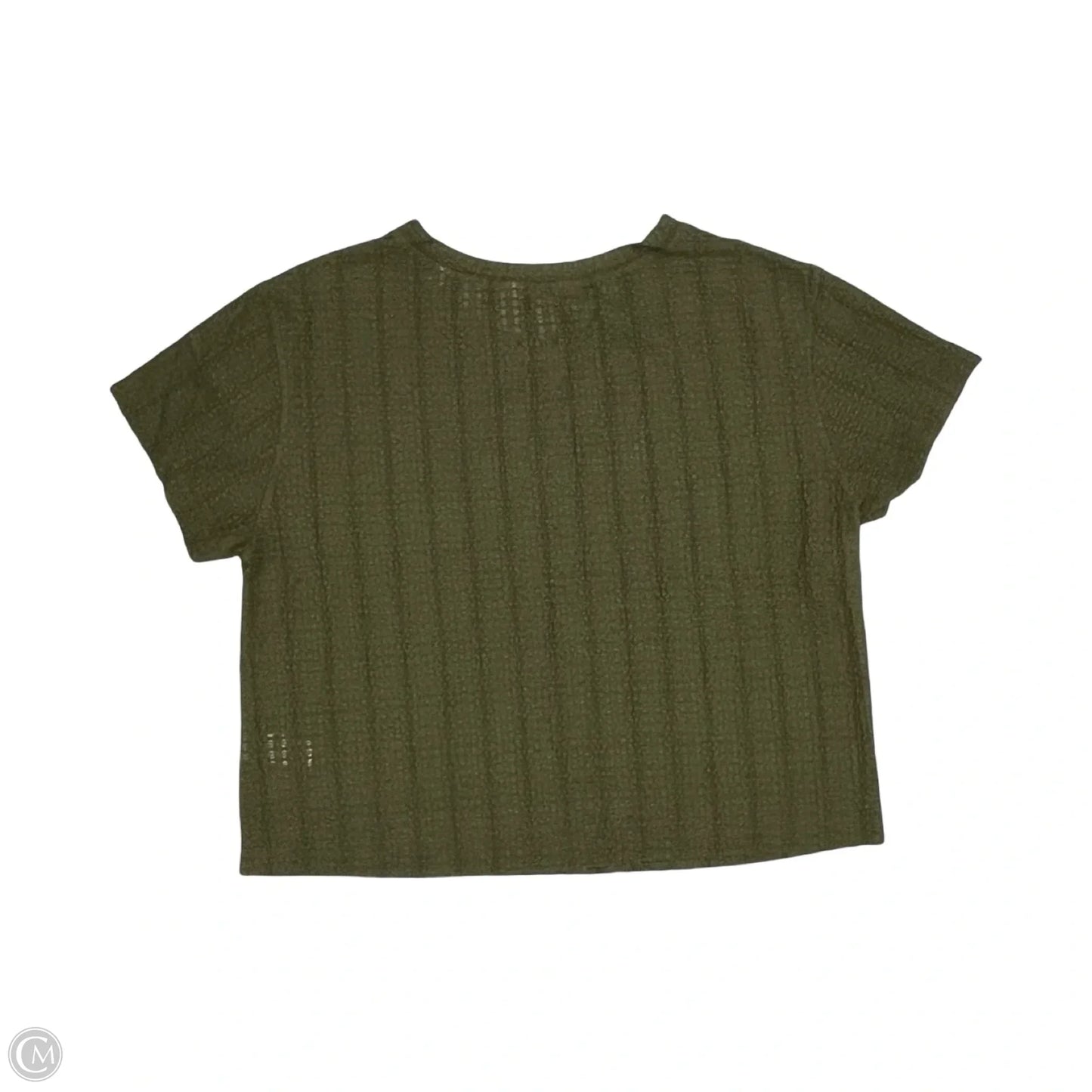 Blouse Short Sleeve By Max Studio In Green, Size: L