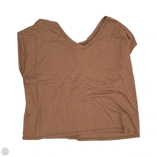 Top Short Sleeve By Rachel Zoe In Brown, Size: Xl