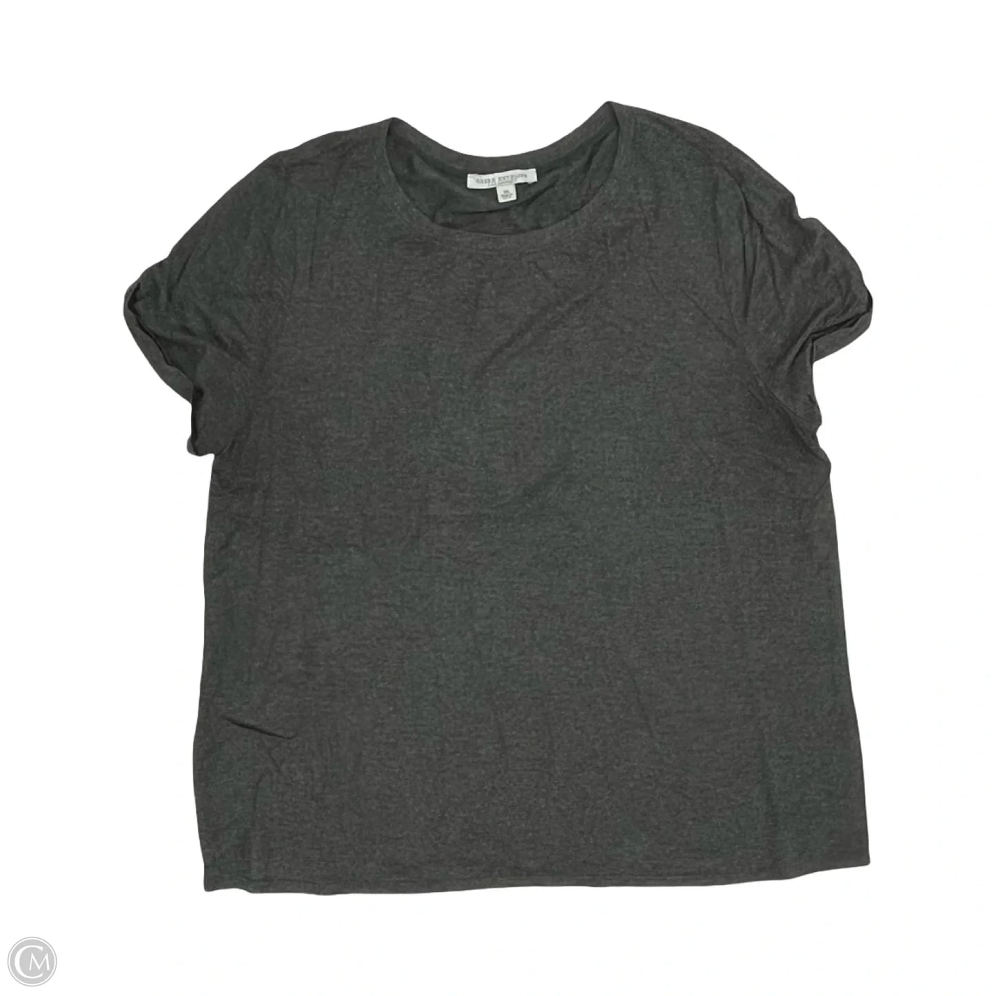 Top Short Sleeve By Green Envelope In Grey, Size: Xl