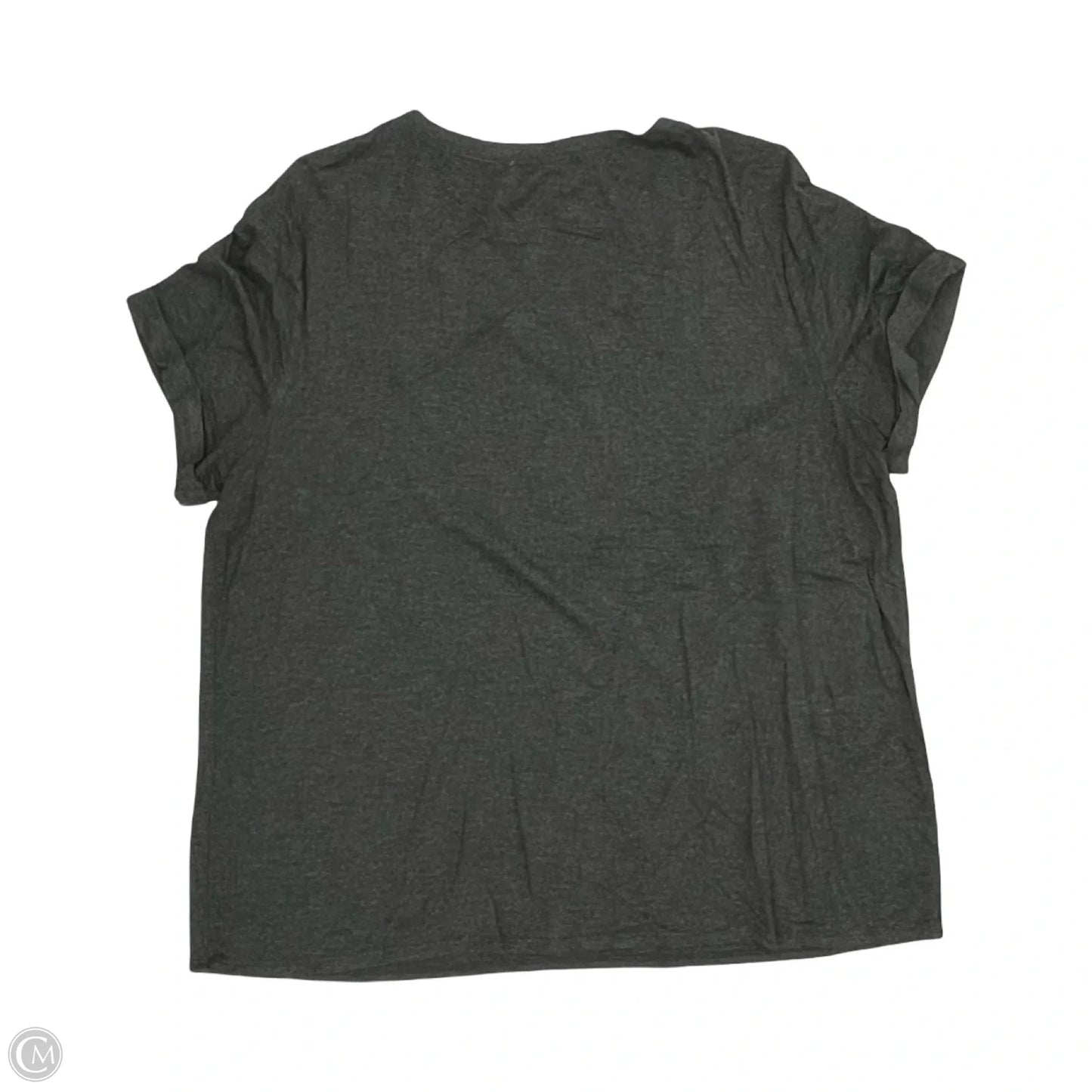 Top Short Sleeve By Green Envelope In Grey, Size: Xl