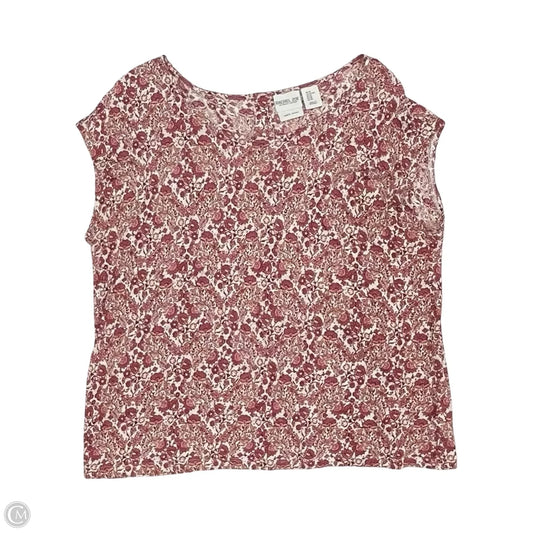 Top Short Sleeve By Rachel Zoe In Cream & Red, Size: Xl