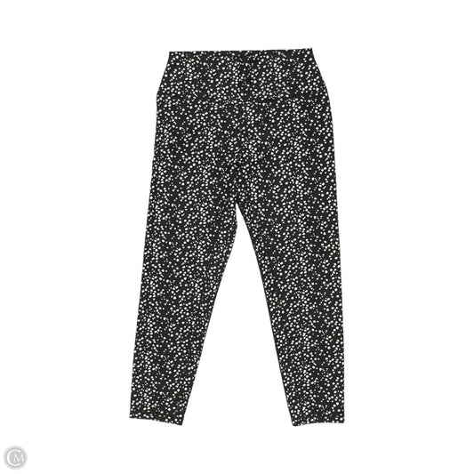 Athletic Leggings By Clothes Mentor In Black & White, Size: L