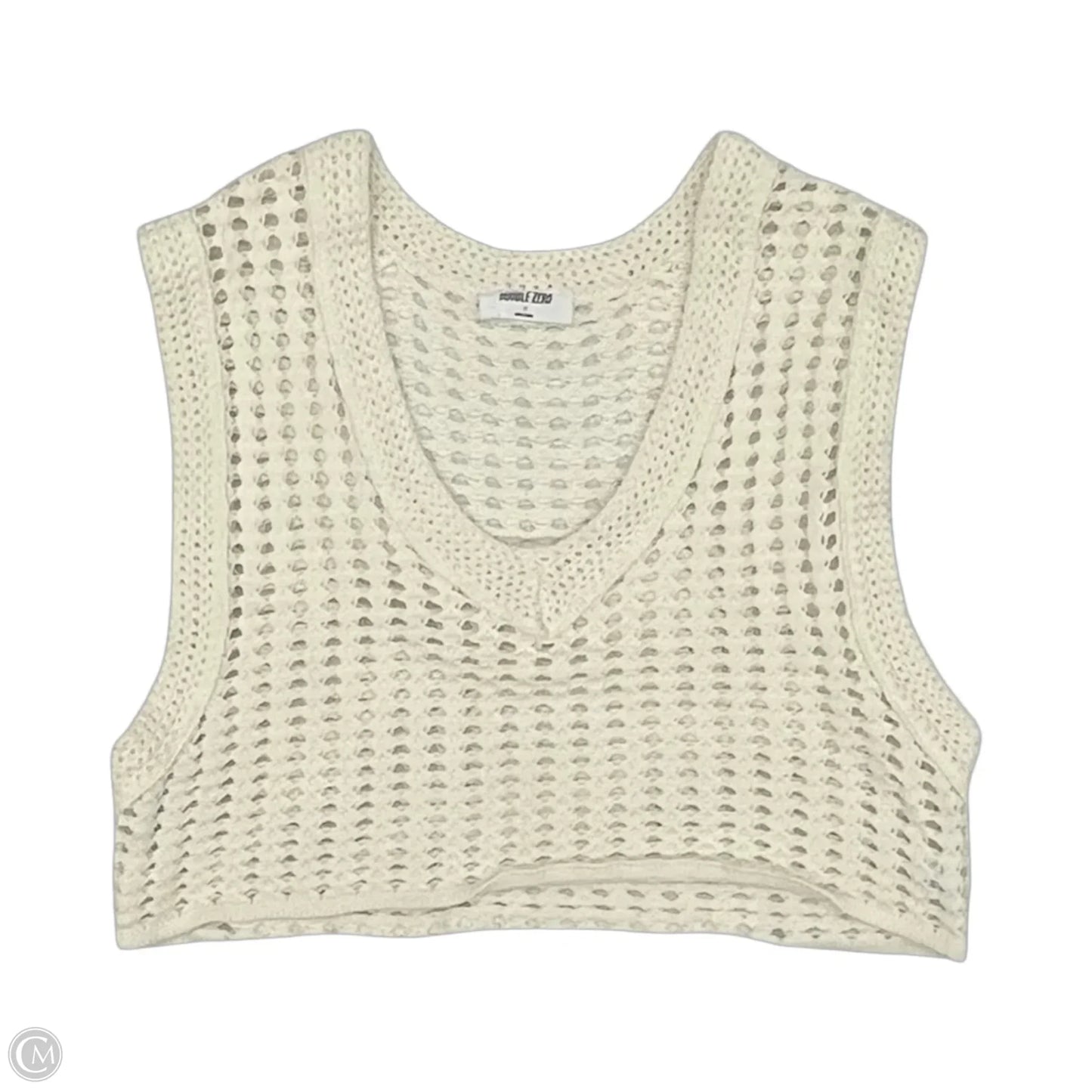Top Sleeveless By Double Zero In Tan, Size: 1x