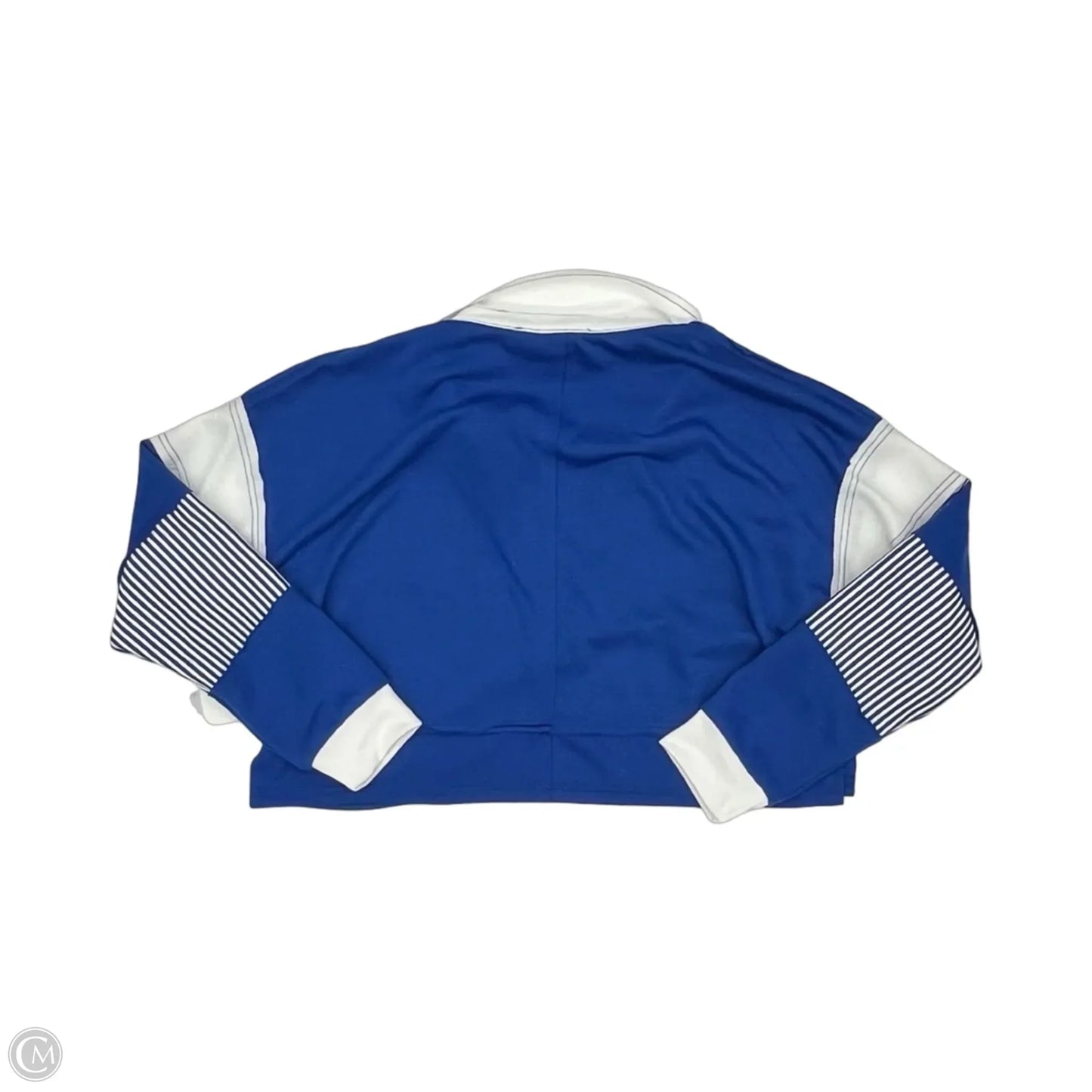 Top Long Sleeve By Altard State In Blue & White, Size: M