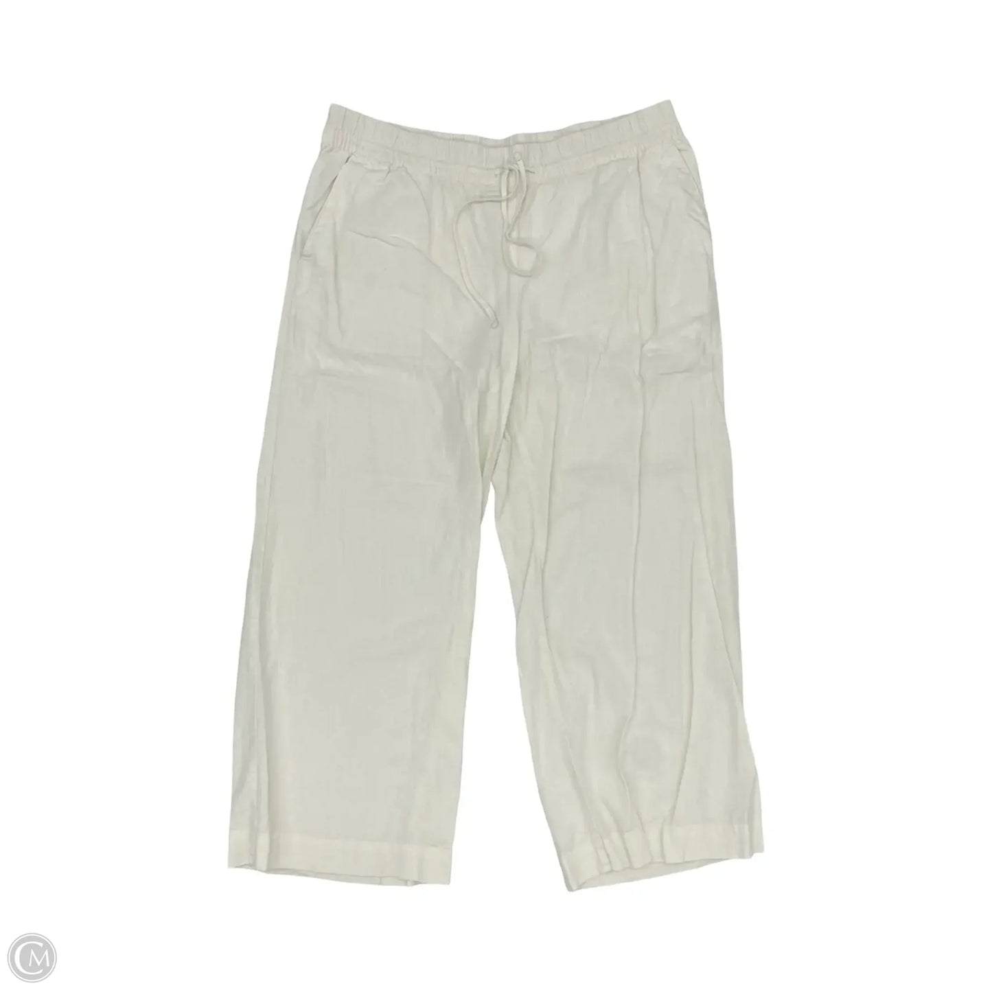 Pants Linen By A New Day In Cream, Size: Xxl