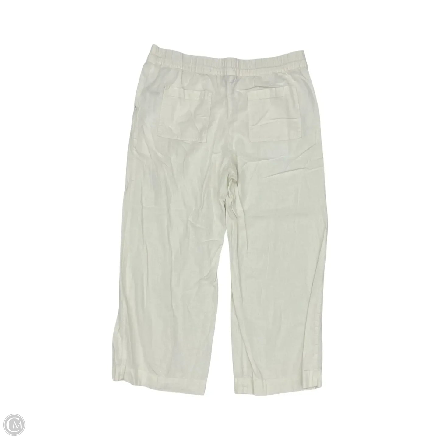 Pants Linen By A New Day In Cream, Size: Xxl