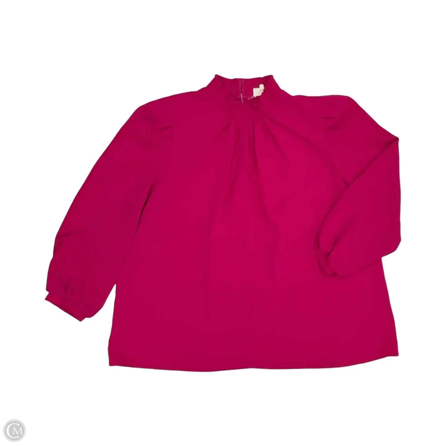 Blouse Long Sleeve By Melloday In Pink, Size: 2x