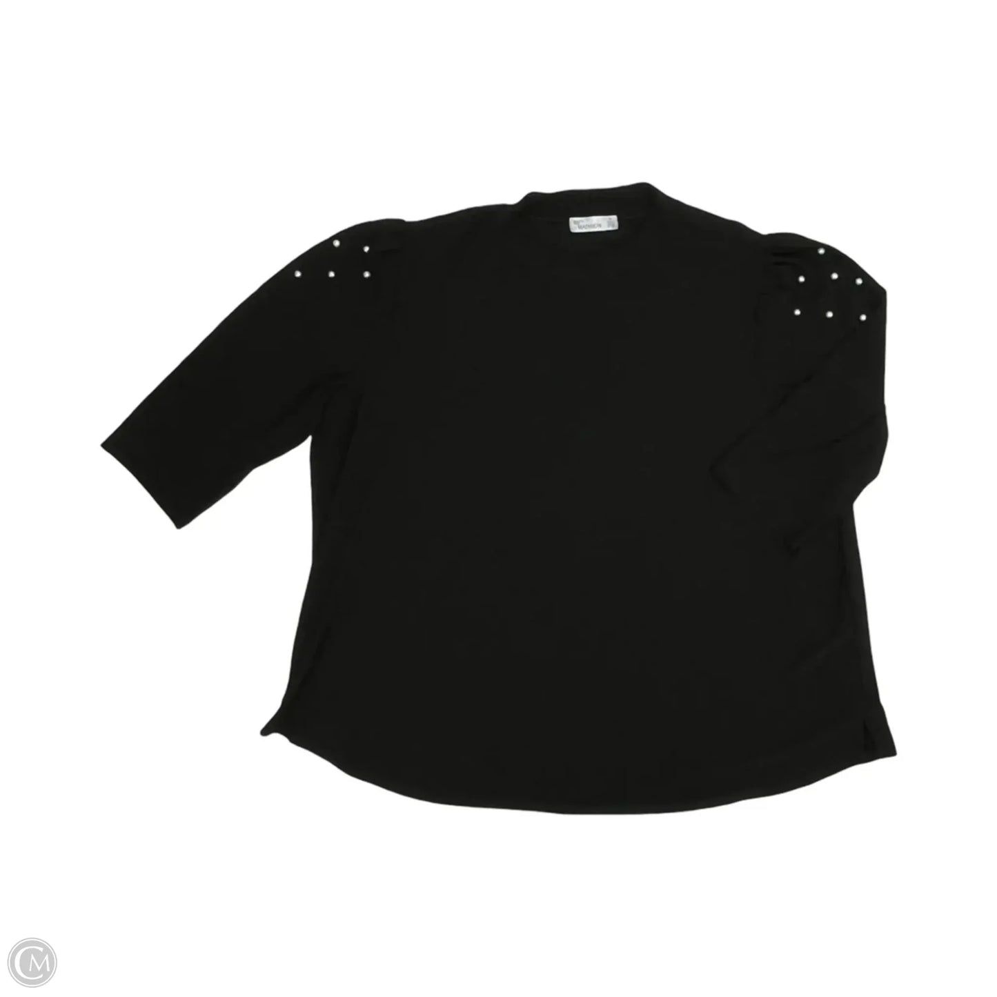 Blouse Long Sleeve By 89th And Madison In Black, Size: 2x