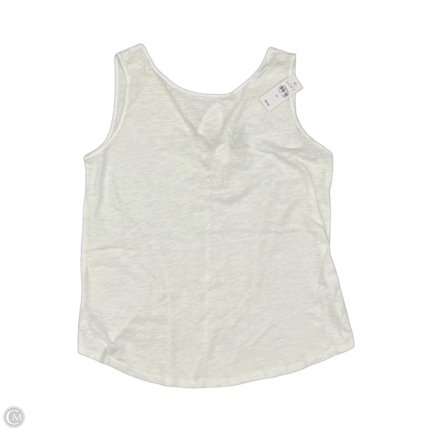 Top Sleeveless By Loft In Cream, Size: M