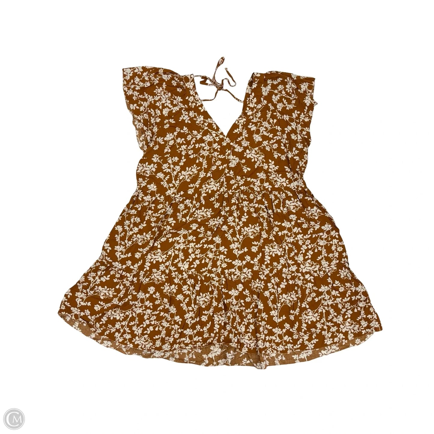 Dress Casual Short By Old Navy In Brown & White, Size: Xl
