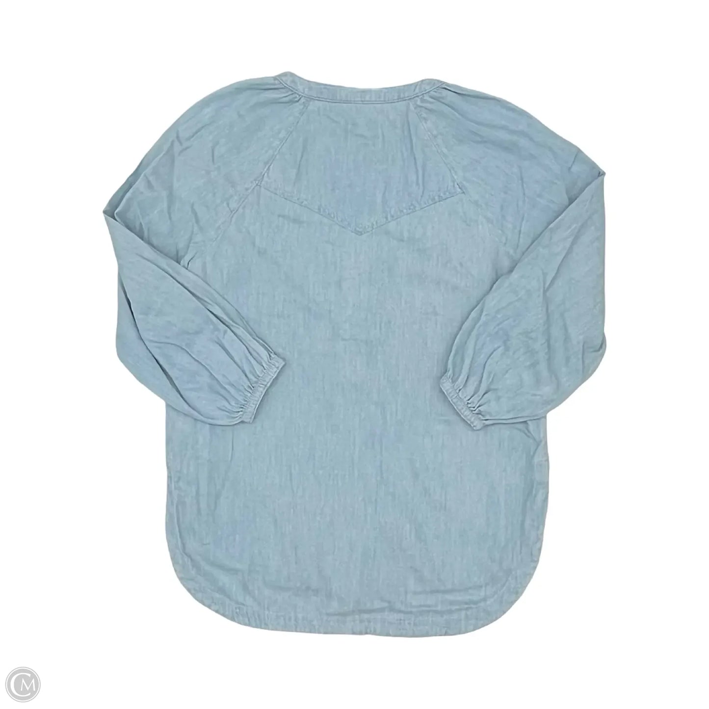 Top Long Sleeve By Universal Thread In Blue Denim, Size: Xs