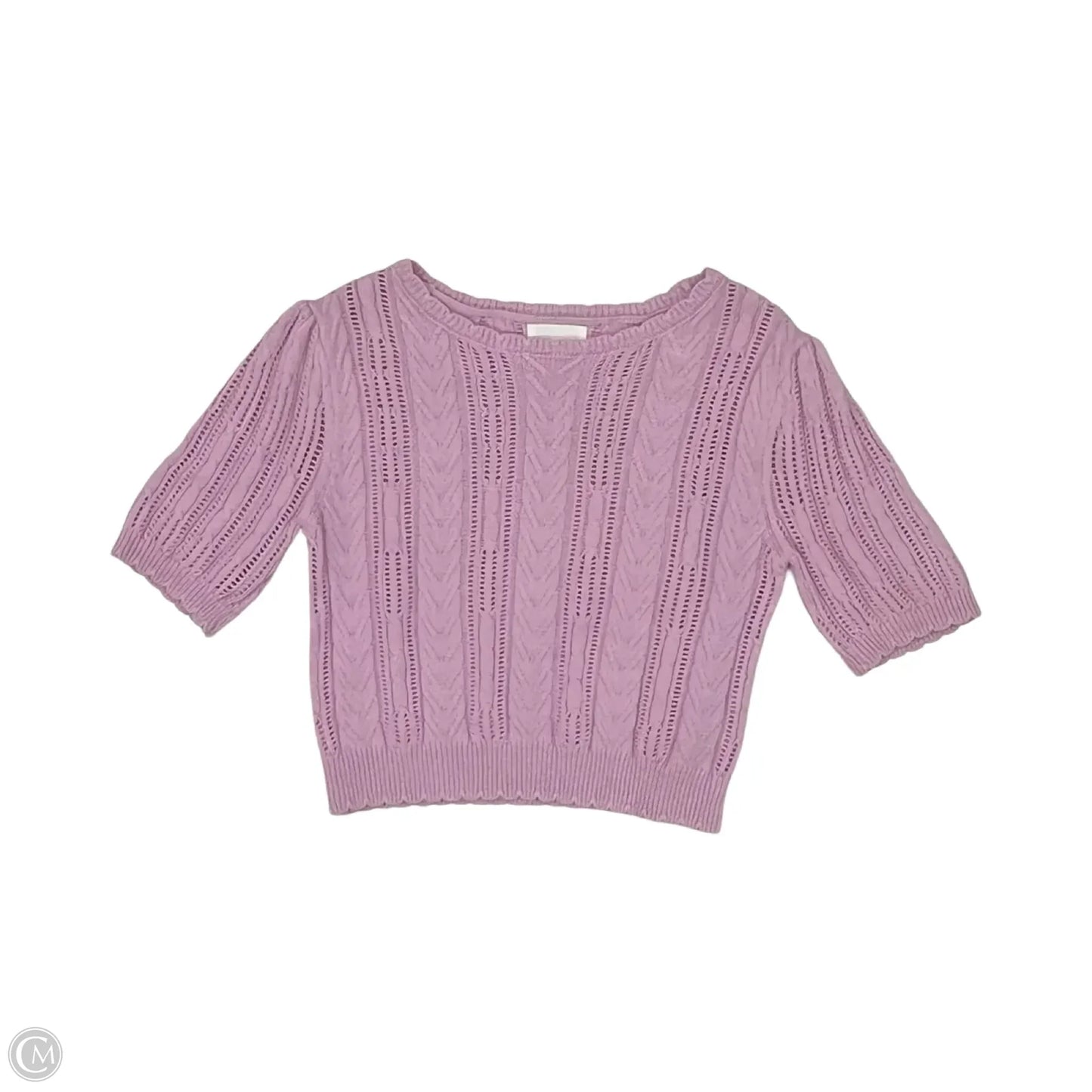Sweater Short Sleeve By Clothes Mentor In Purple, Size: M
