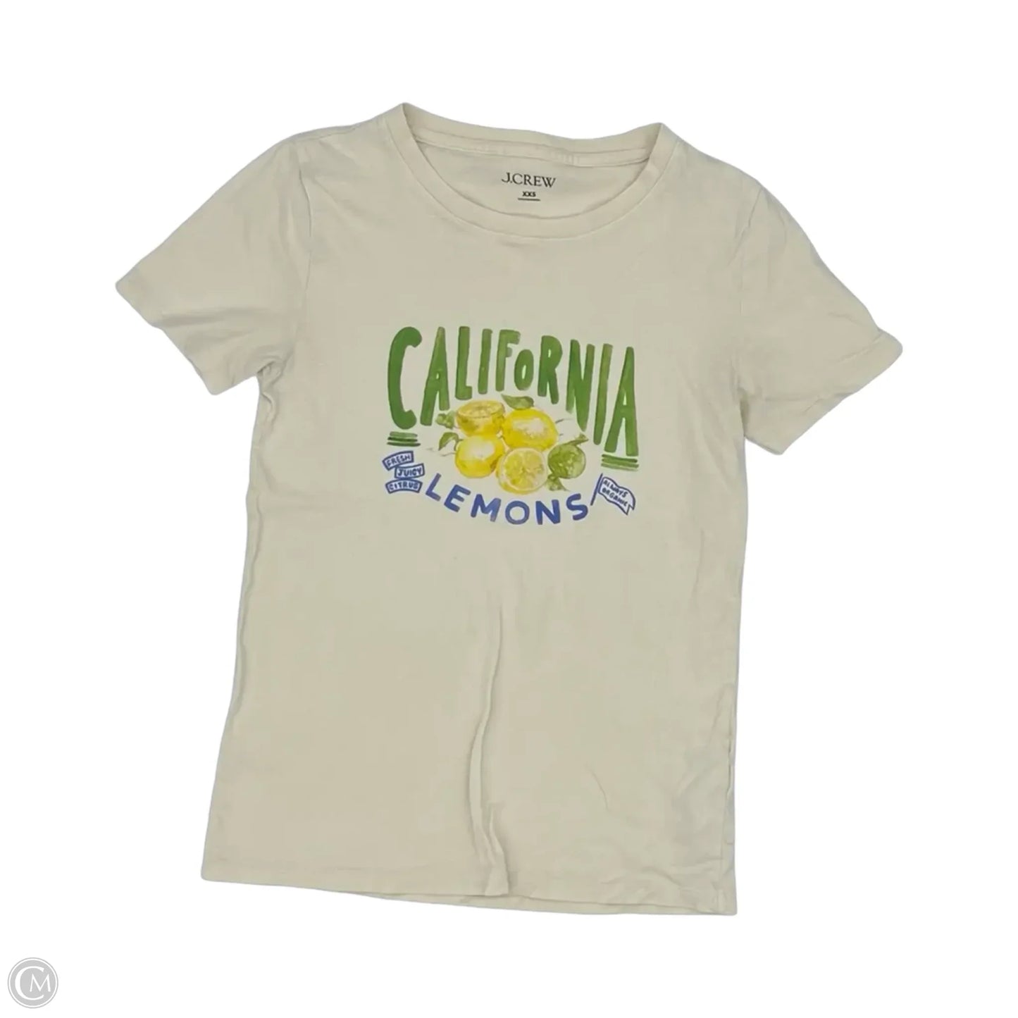 Top Short Sleeve By J. Crew In Tan, Size: Xxs