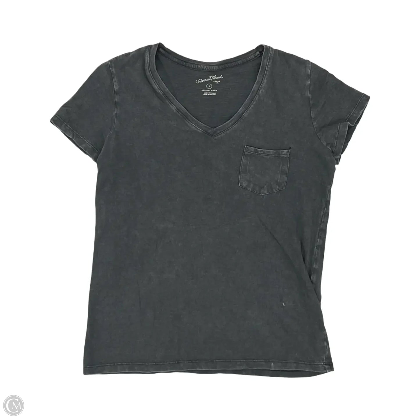 Top Short Sleeve By Universal Thread In Grey, Size: S