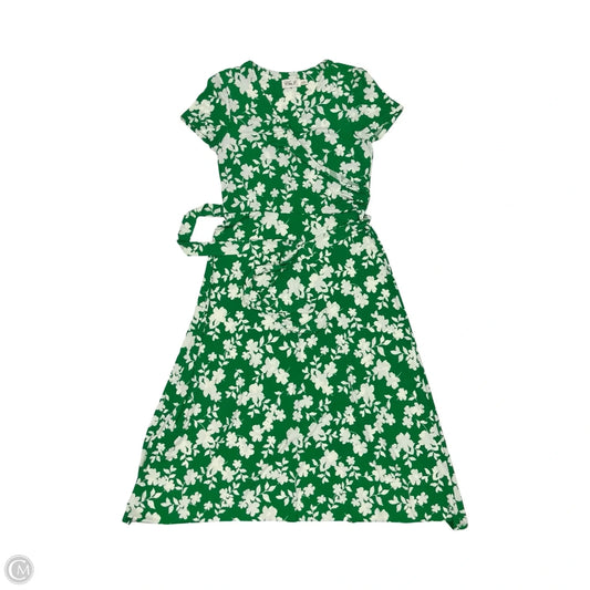 Dress Casual Midi By Eliza J In Cream & Green, Size: M