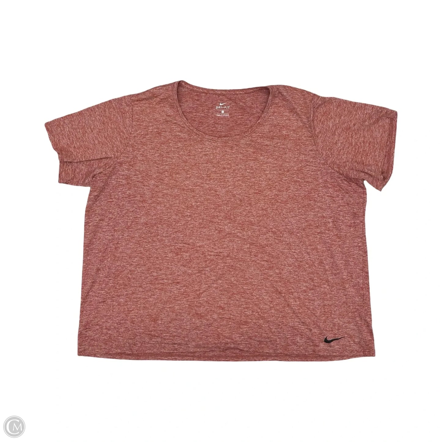 Athletic Top Short Sleeve By Nike In Red, Size: 3x