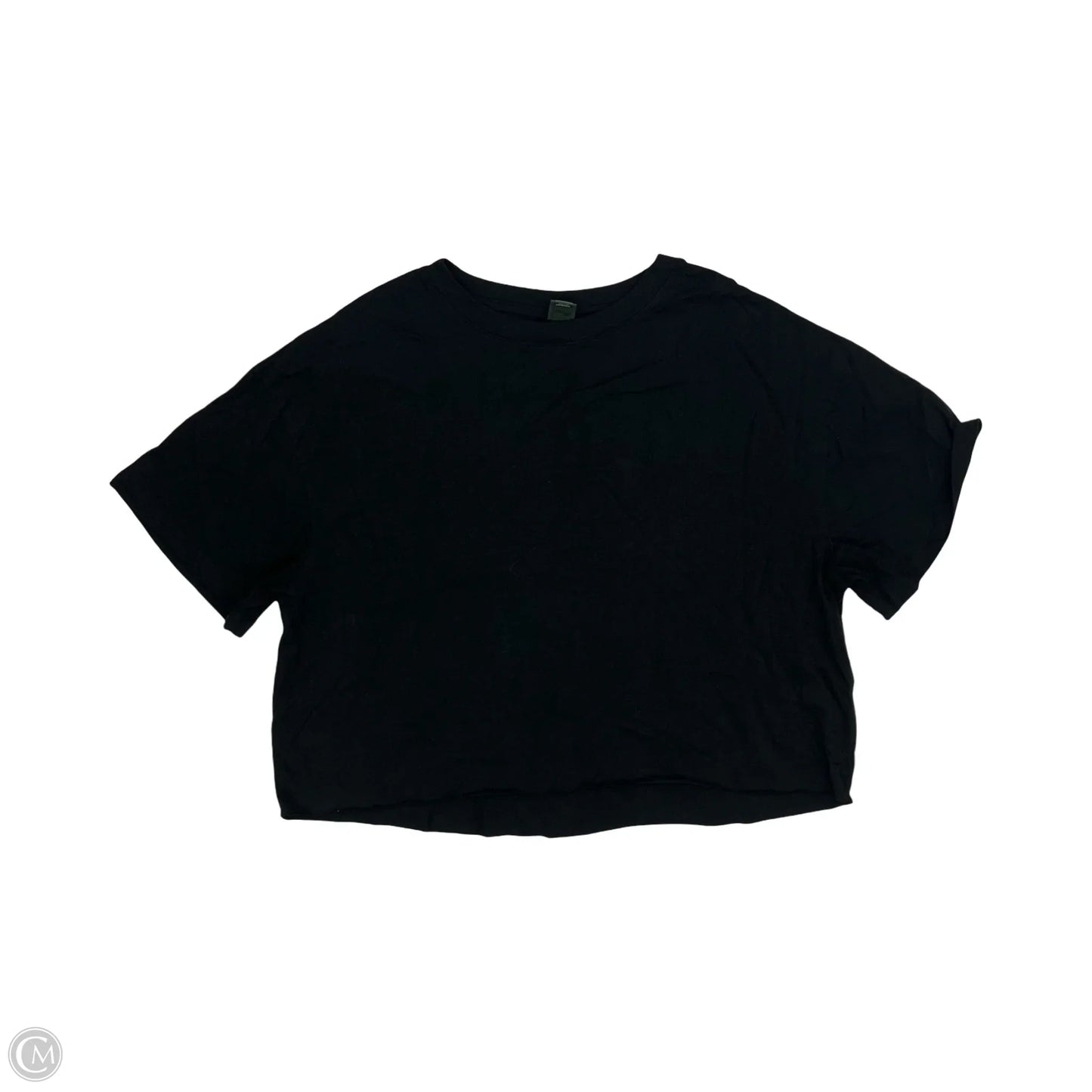 Top Short Sleeve By Wild Fable In Black, Size: L