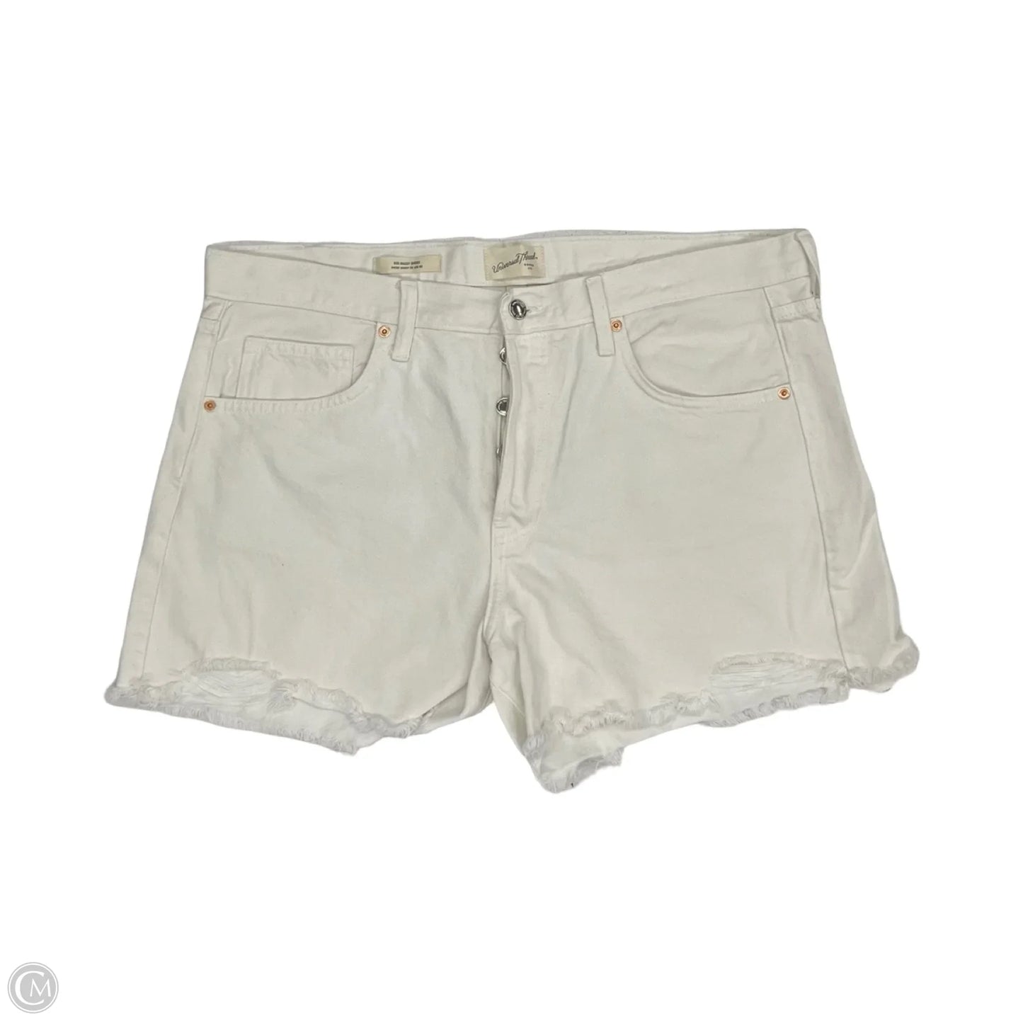 Shorts By Universal Thread In Cream Denim, Size: 14