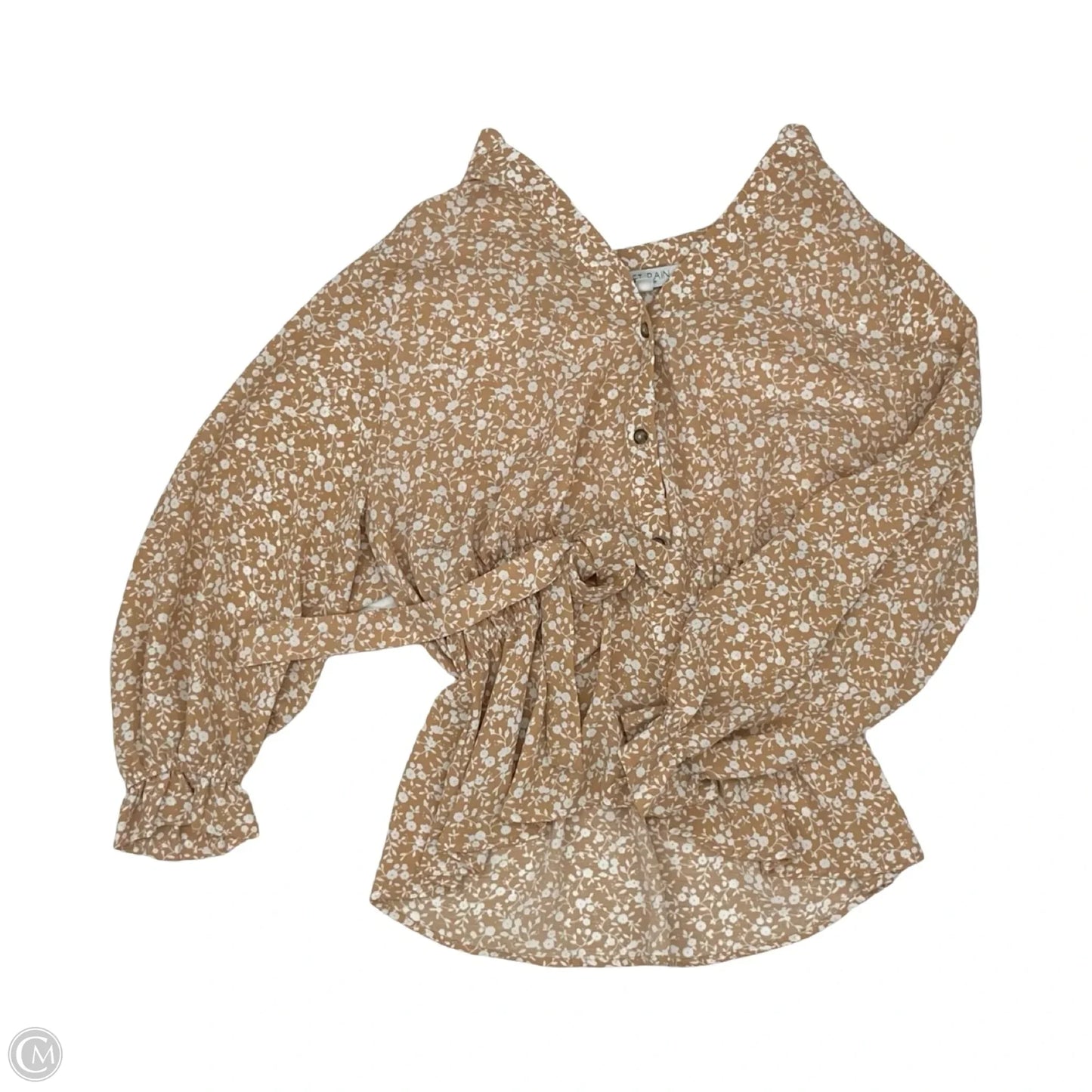 Blouse Long Sleeve By Sweet Rain In Floral Print, Size: Xs