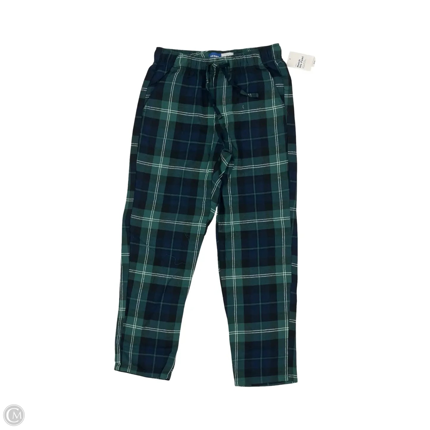 Pajama Pants By Old Navy In Blue & Green, Size: L