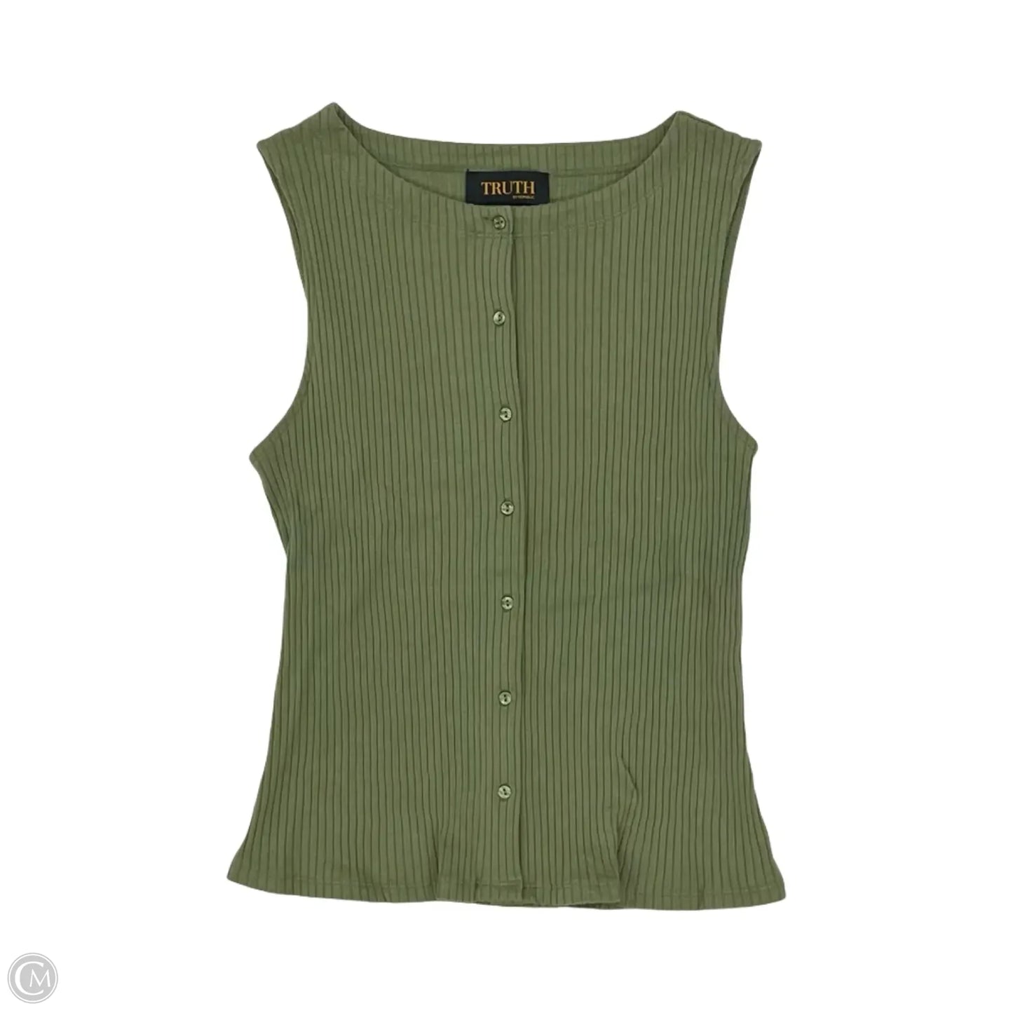 Tank Top By Truth In Green, Size: M