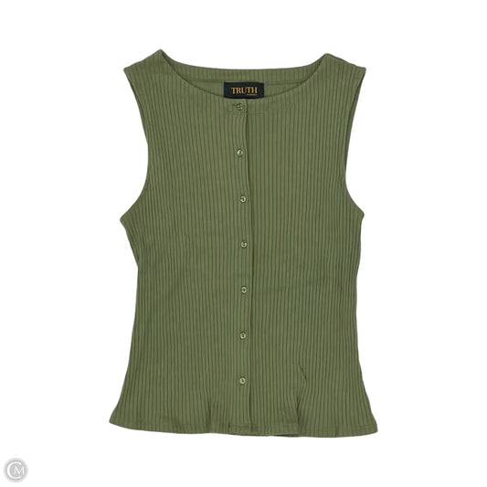 Tank Top By Truth In Green, Size: M