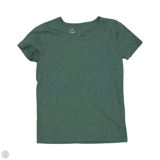Top Short Sleeve By J. Crew In Green, Size: Xs