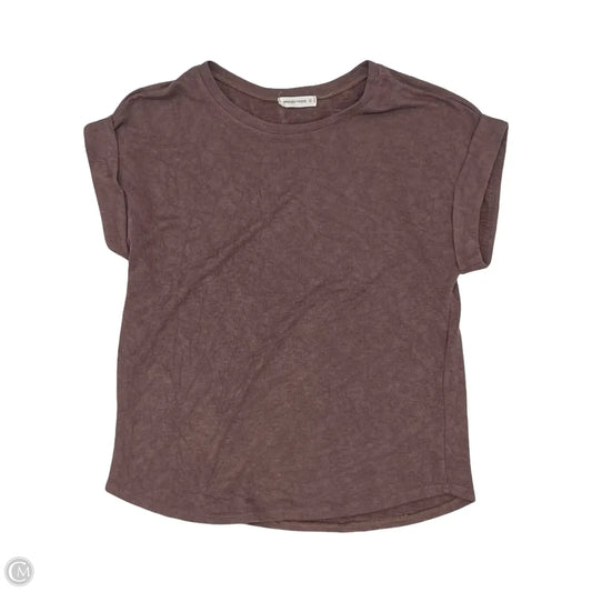 Top Short Sleeve By Clothes Mentor In Brown, Size: S
