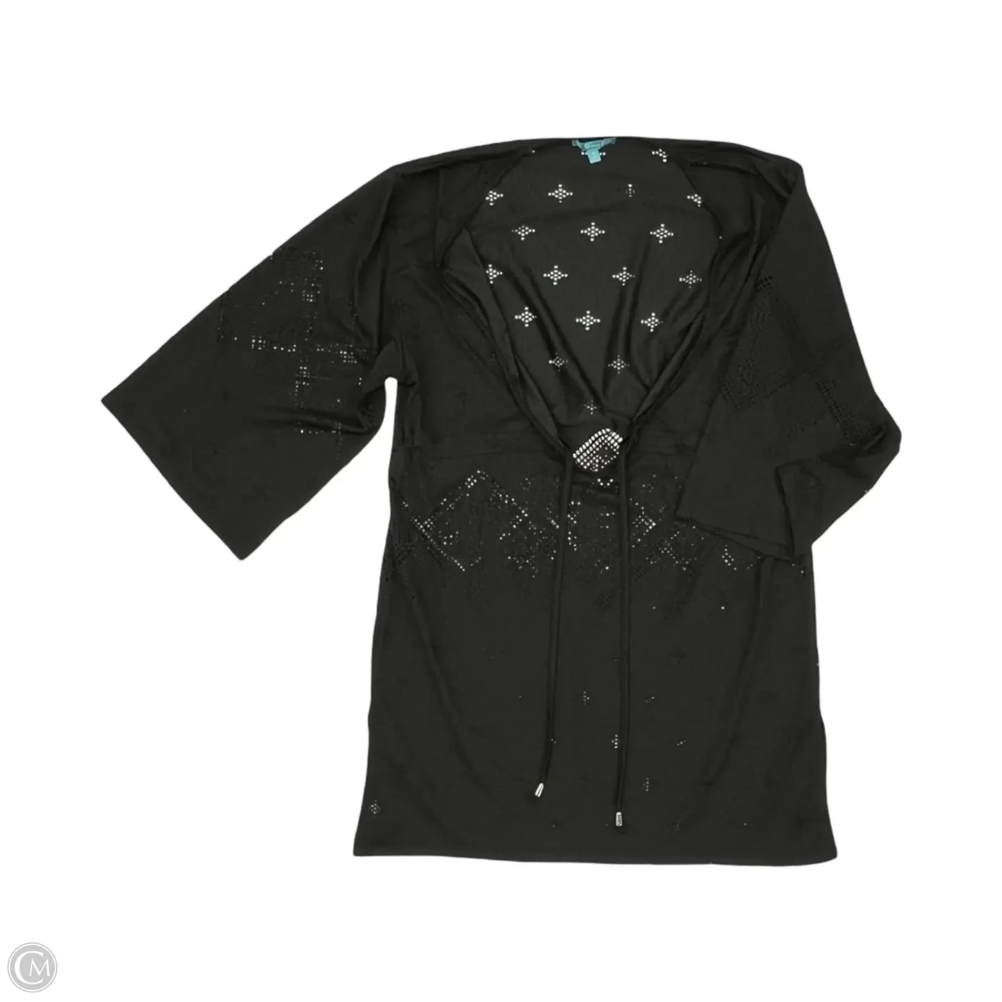 Swimwear Cover-up By Clothes Mentor In Black, Size: M