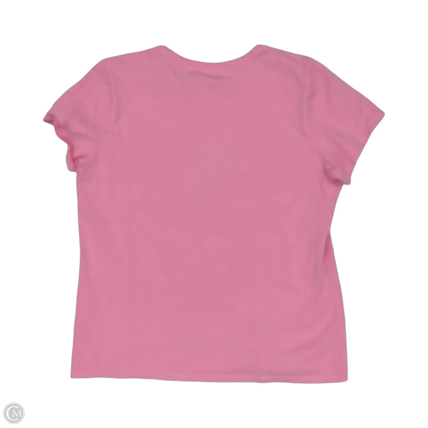 Top Short Sleeve By Life Is Good In Pink, Size: Xl