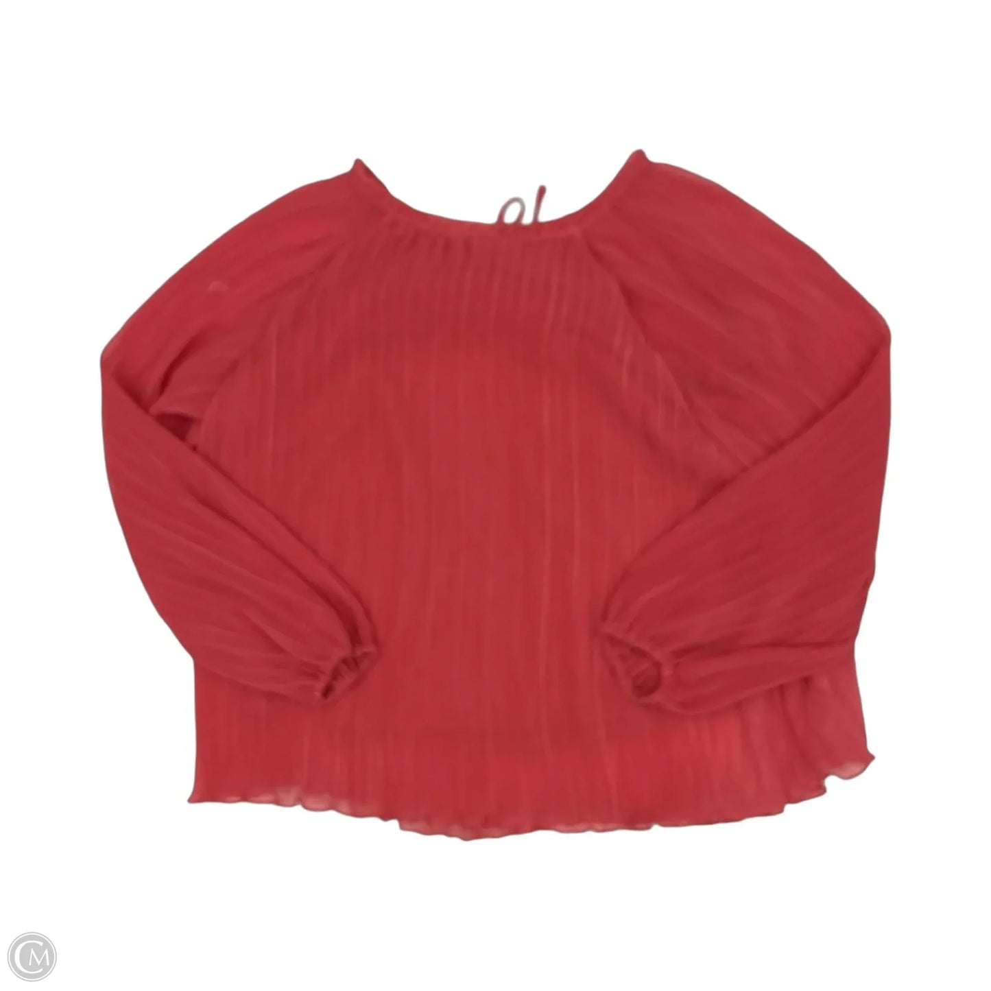 Blouse 3/4 Sleeve By Lc Lauren Conrad In Orange, Size: 1x