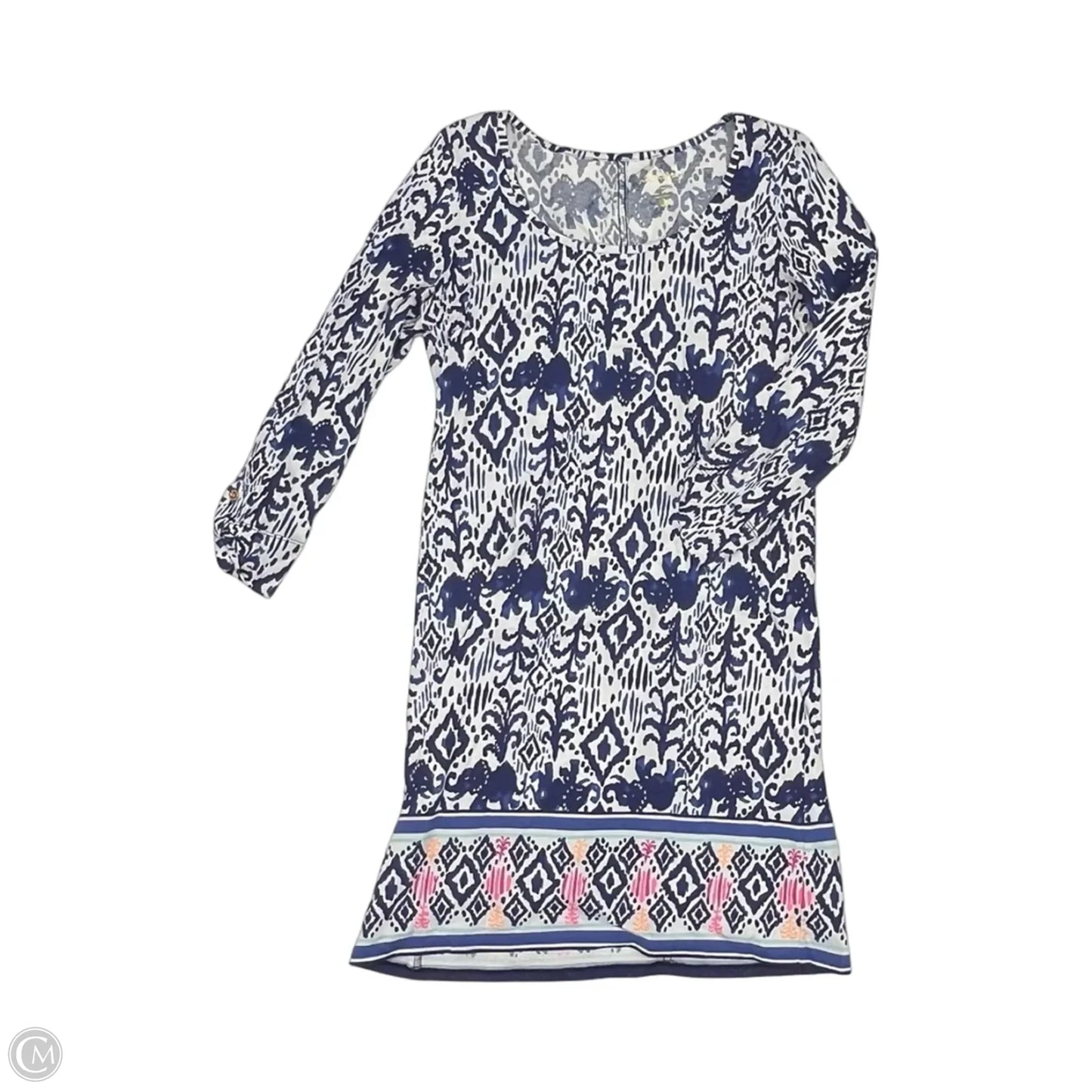 Dress Designer By Lilly Pulitzer In Blue & White, Size: S