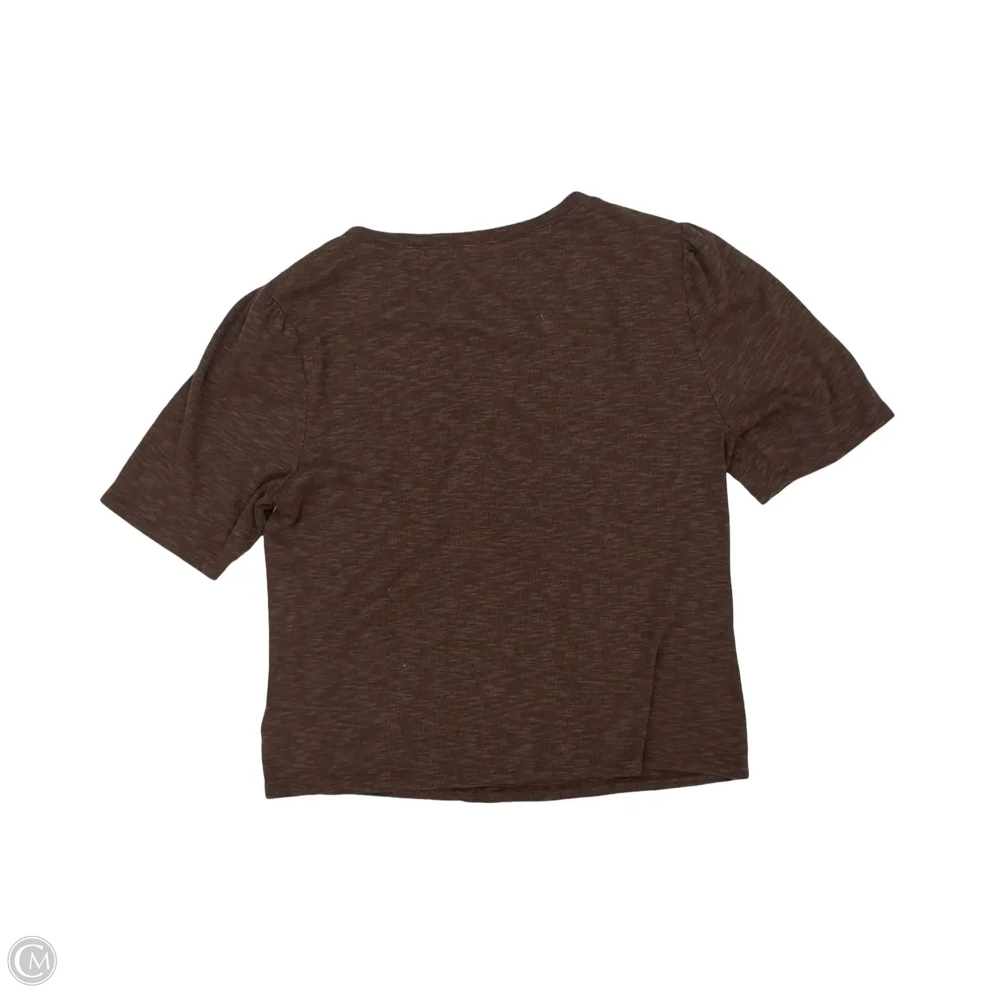 Top Short Sleeve By Gap In Brown, Size: Xl