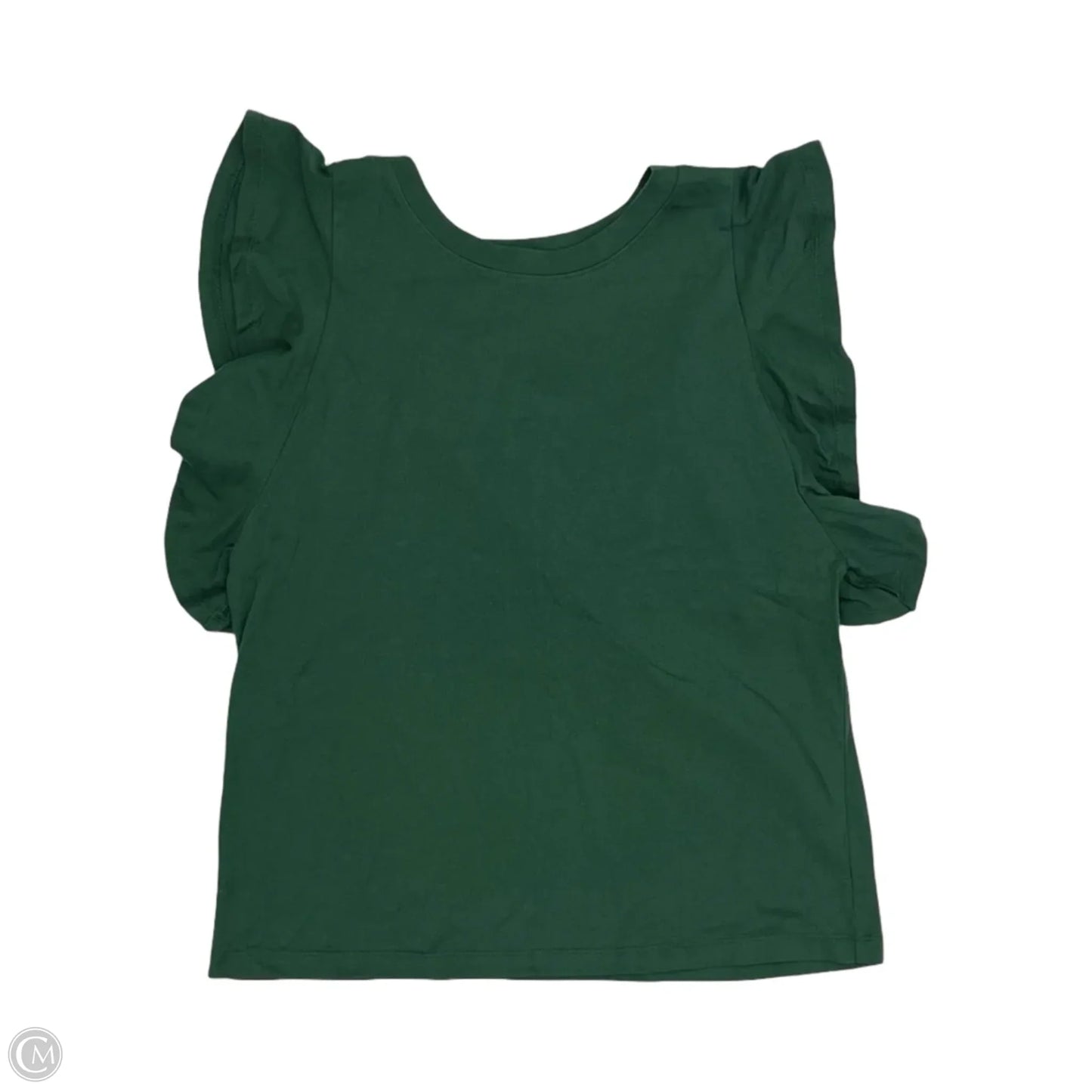 Top Short Sleeve By Loft In Green, Size: M