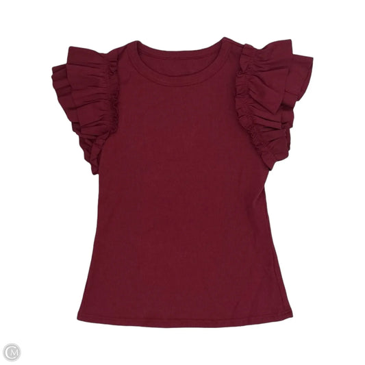 Top Short Sleeve By Cmf In Red, Size: L