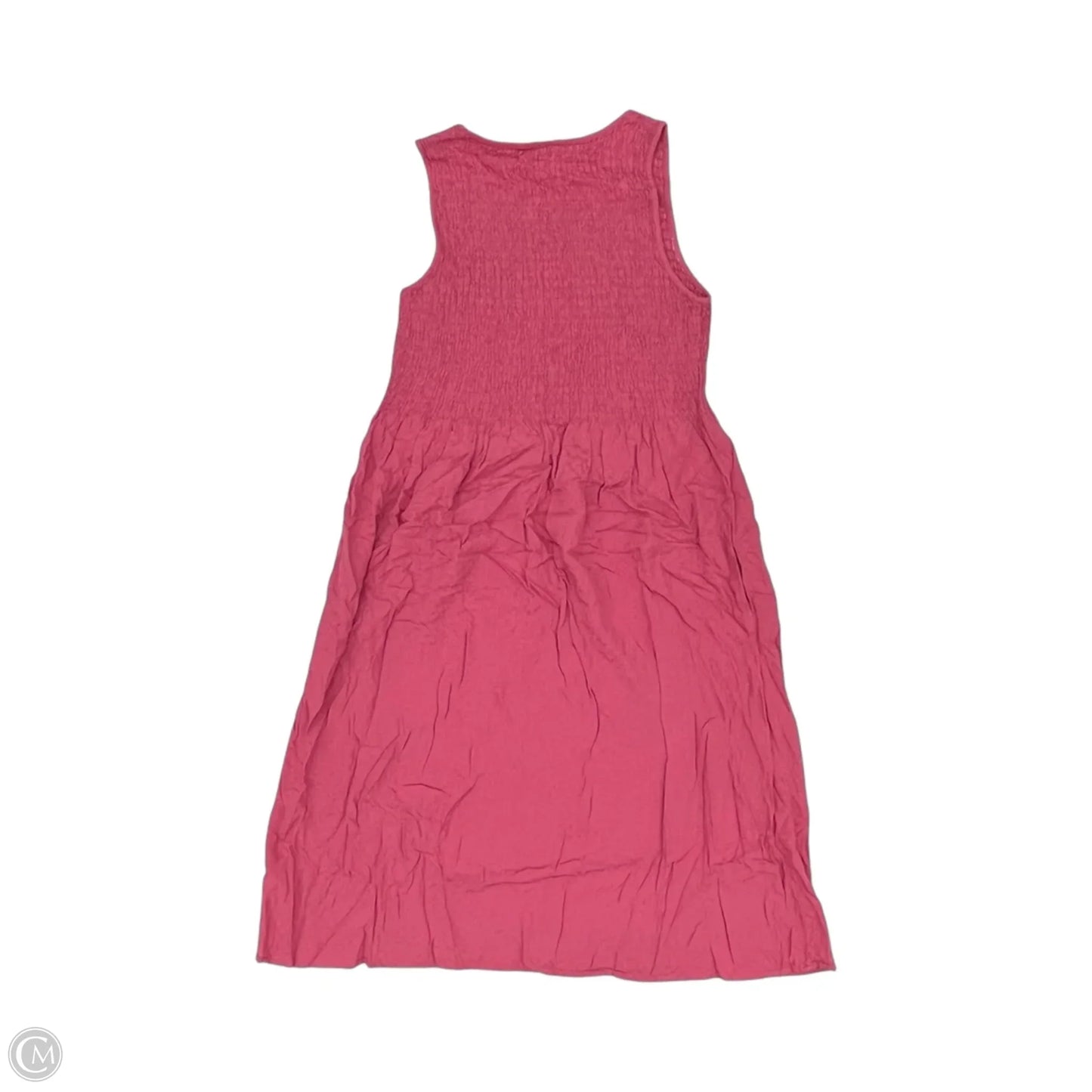 Dress Casual Midi By Croft And Barrow In Pink, Size: L