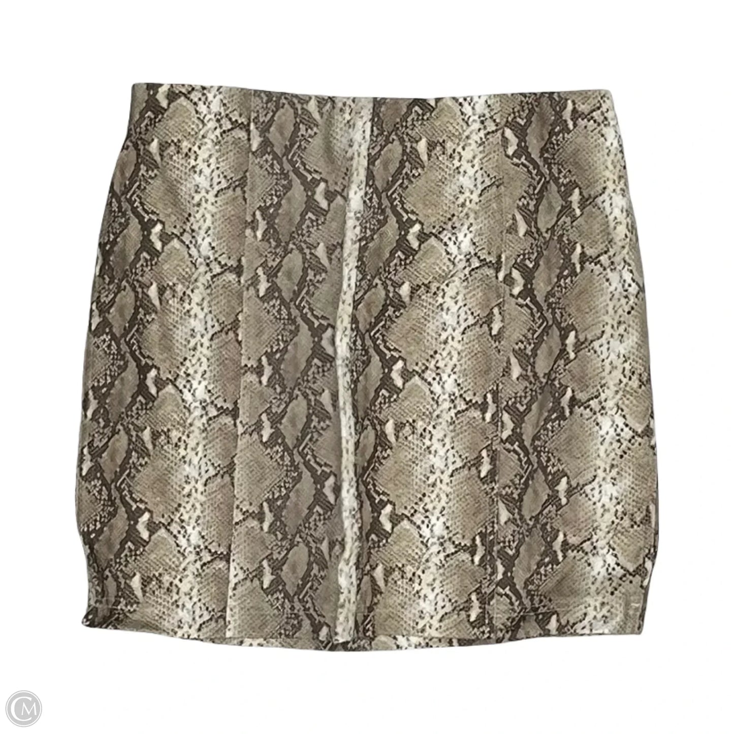 Skirt Mini & Short By Cme In Snakeskin Print, Size: L