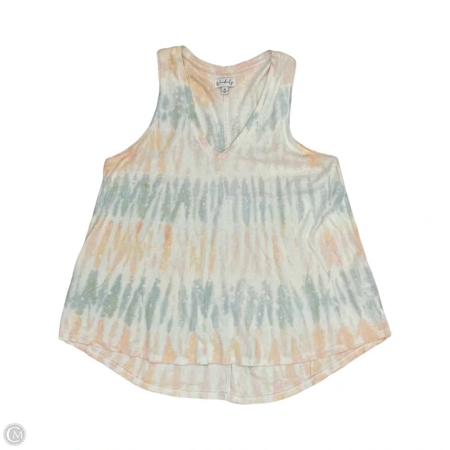 Tank Top By Wonderly In Tie Dye Print, Size: Xl