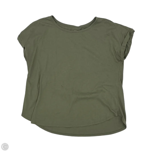 Top Short Sleeve By Cato In Green, Size: 1x