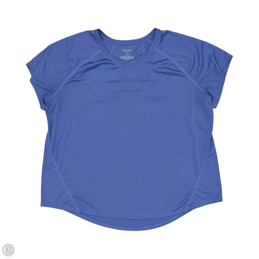 Athletic Top Short Sleeve By Tek Gear In Blue, Size: 2x